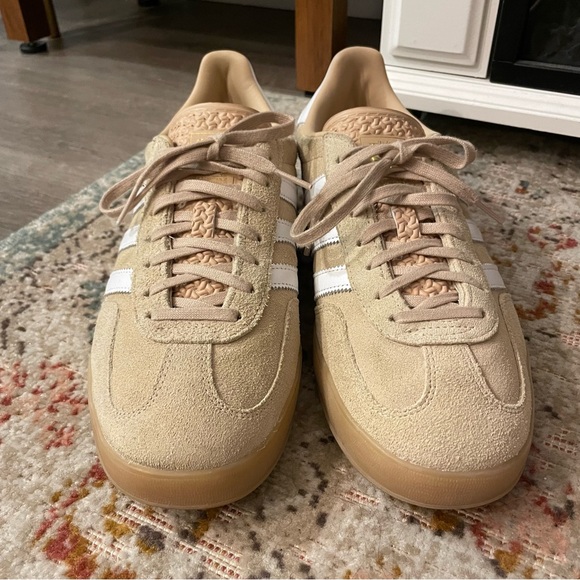 Adidas Gazelle Indoor Shoe in Beige - Picture 6 of 11